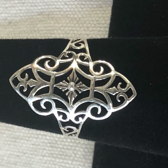 Sterling Silver .925 NWT Dainty Filigree Ring Wms Sz 10 - Picture 5 of 14